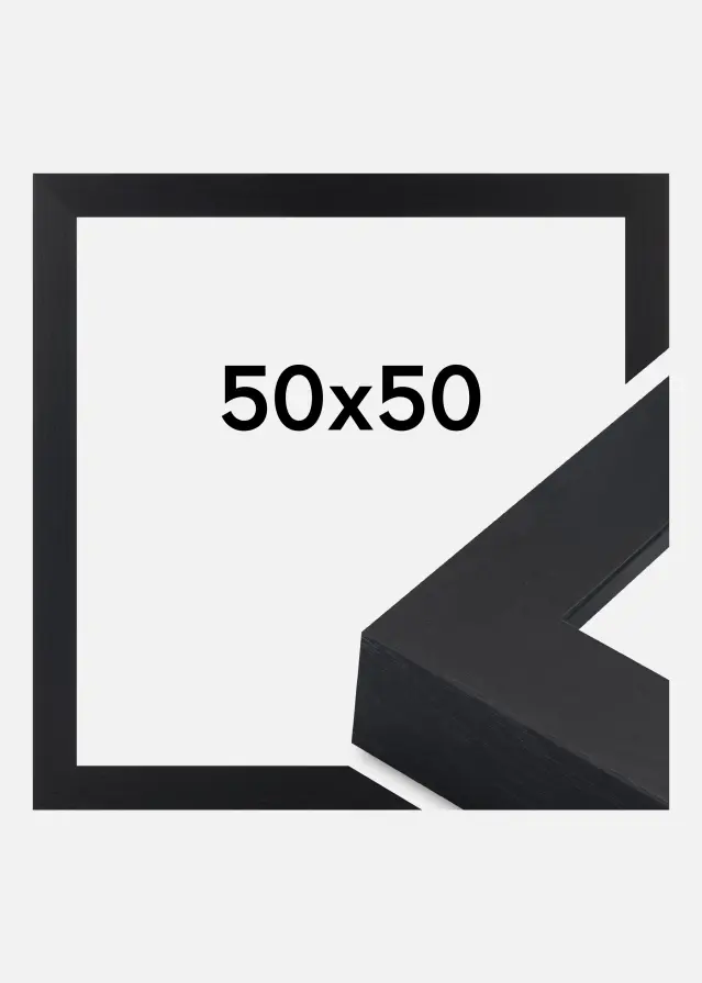 Jämtlands Ramfabrik Rahmen Wells Acrylglas Schwarz 50x50 cm