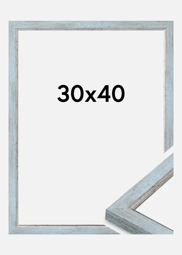 Jämtlands Ramfabrik Rahmen Whitby Acrylglas Blau 30x40 cm