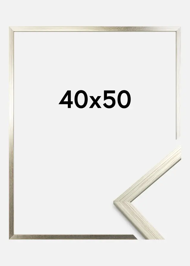 Galleri 1 Rahmen Edsbyn Acrylglas Silber 40x50 cm
