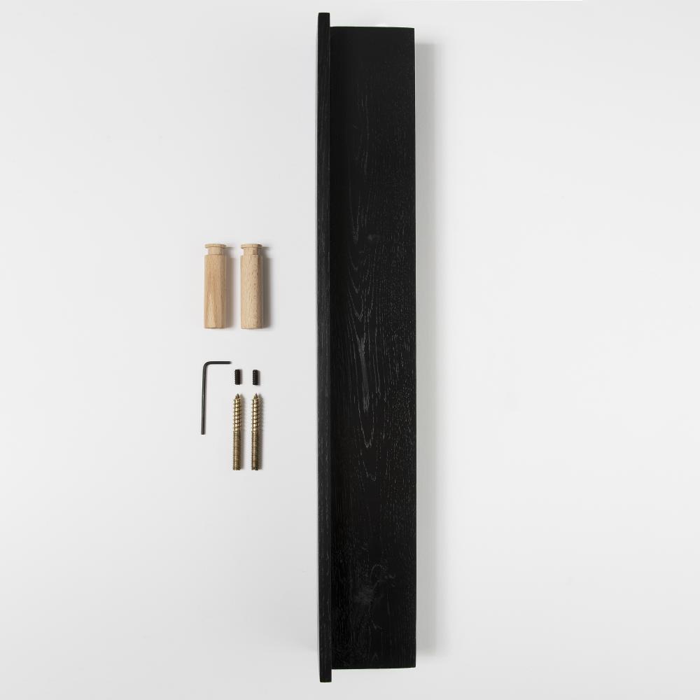 By Wirth Magnet Shelf Black Painted Oak 40 cm
