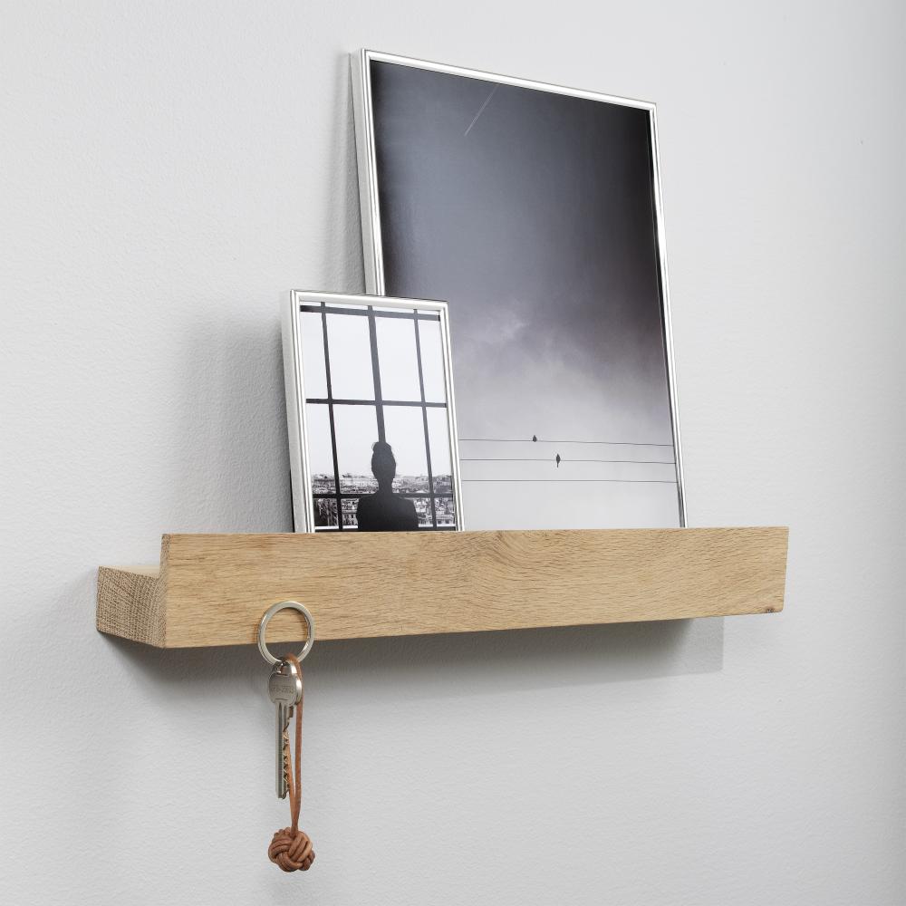 By Wirth Magnet Shelf Soap Treated Oak 40 cm