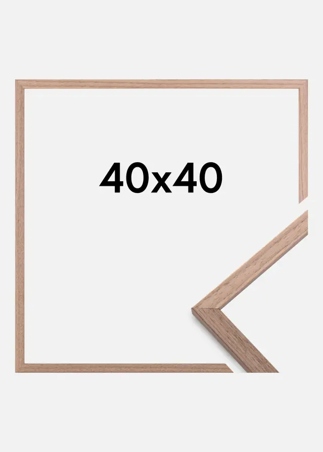 Galleri 1 Rahmen Edsbyn Walnuss Hell 40x40 cm