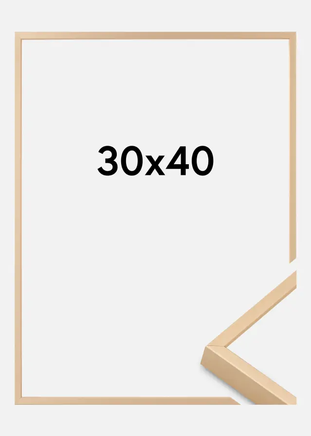 BGA Aluminiumrahmen Acrylglas Messing 30x40 cm