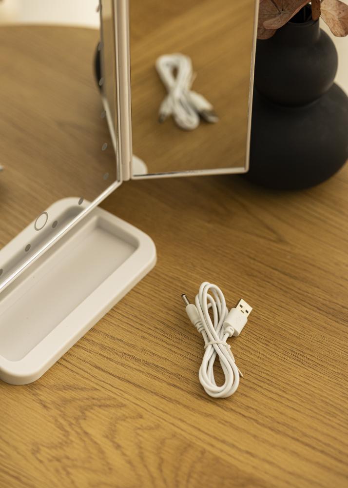 KAILA KAILA Kosmetikspiegel Tri-Fold Magnifying Weiß 20x30 cm