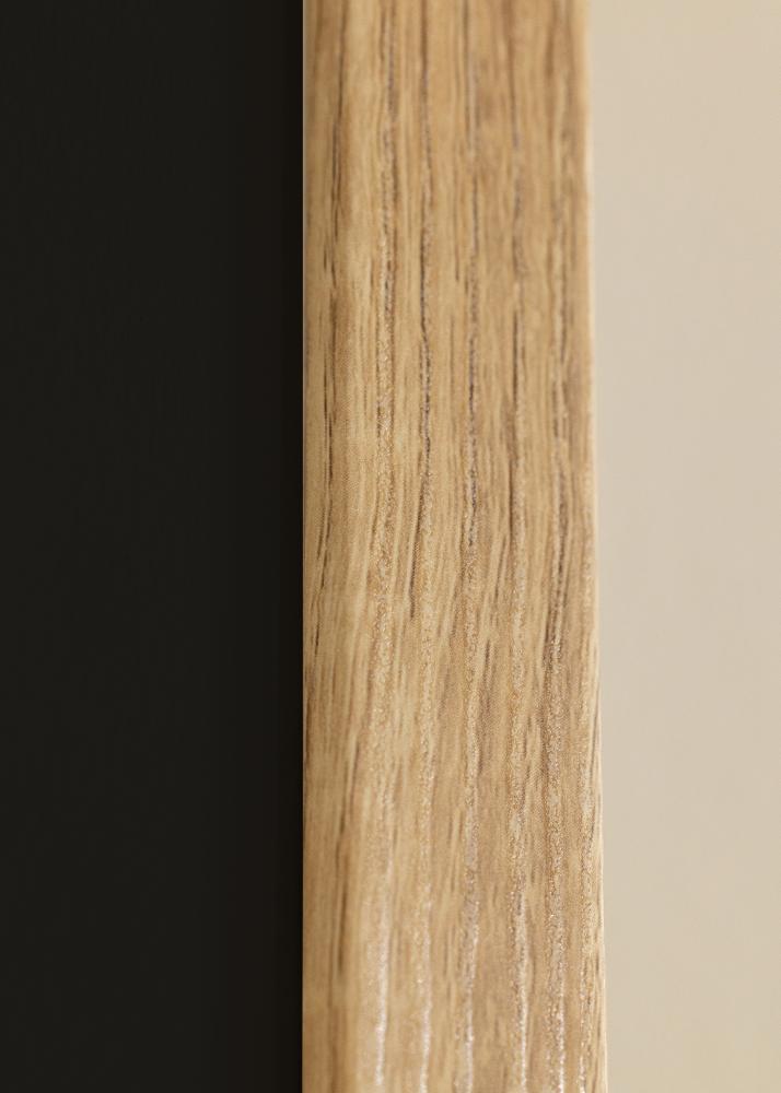 Ram med passepartou Rahmen Fiorito Helle Eiche 40x60 cm - Passepartout Schwarz 25x50 cm