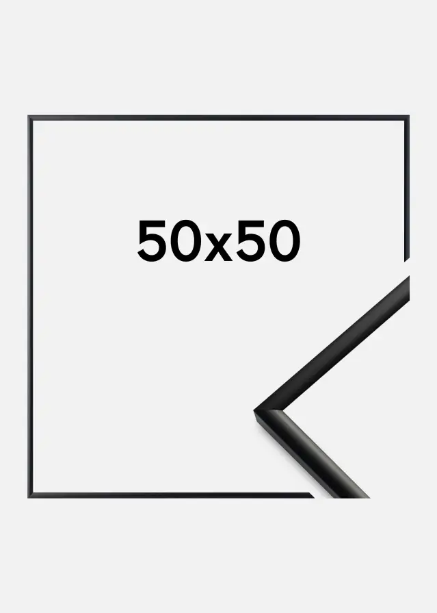 BGA Rahmen New Lifestyle Acrylglas Matt Schwarz 50x50 cm