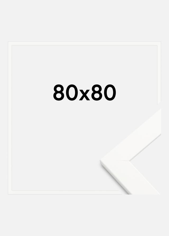 Artlink Rahmen Trendline Acrylglas Weiß 80x80 cm