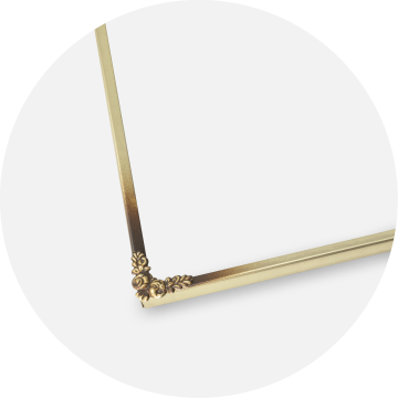 Estancia Rahmen Rosen Metall Gold 18x24 cm