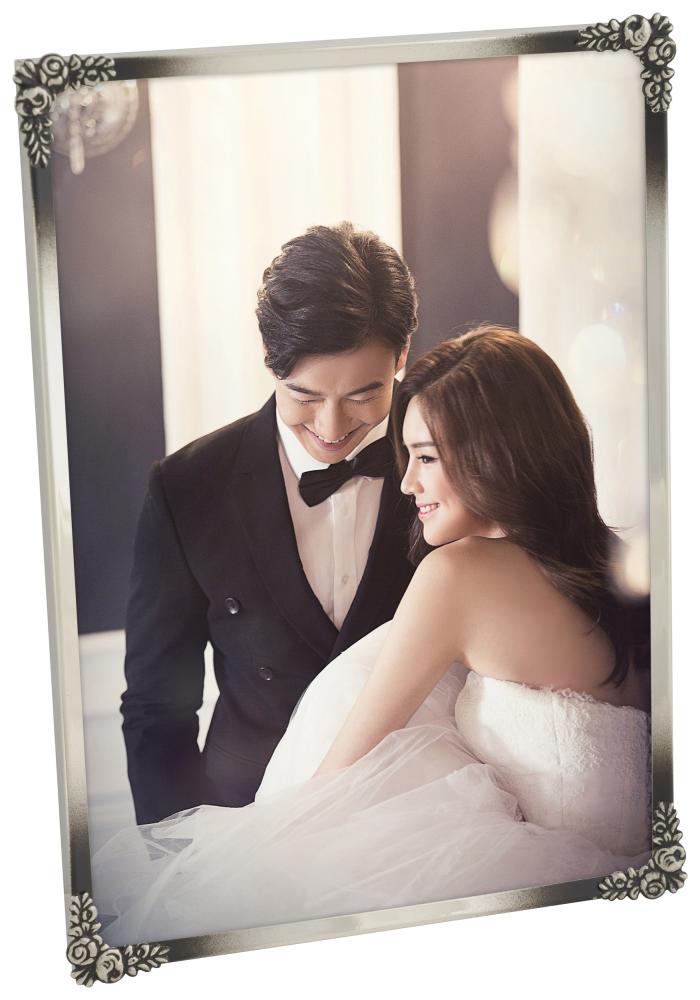 Eiri Kehykset Rahmen Rosen Metall Silber 10x15 cm