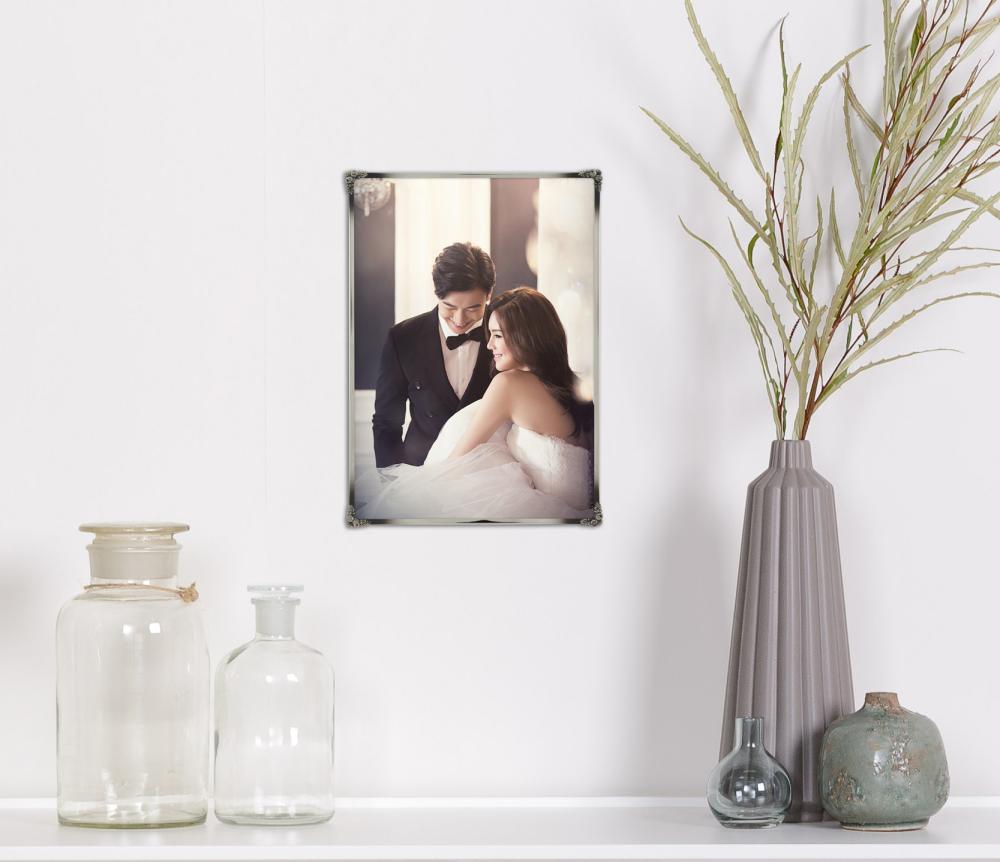 Eiri Kehykset Rahmen Rosen Metall Silber 10x15 cm