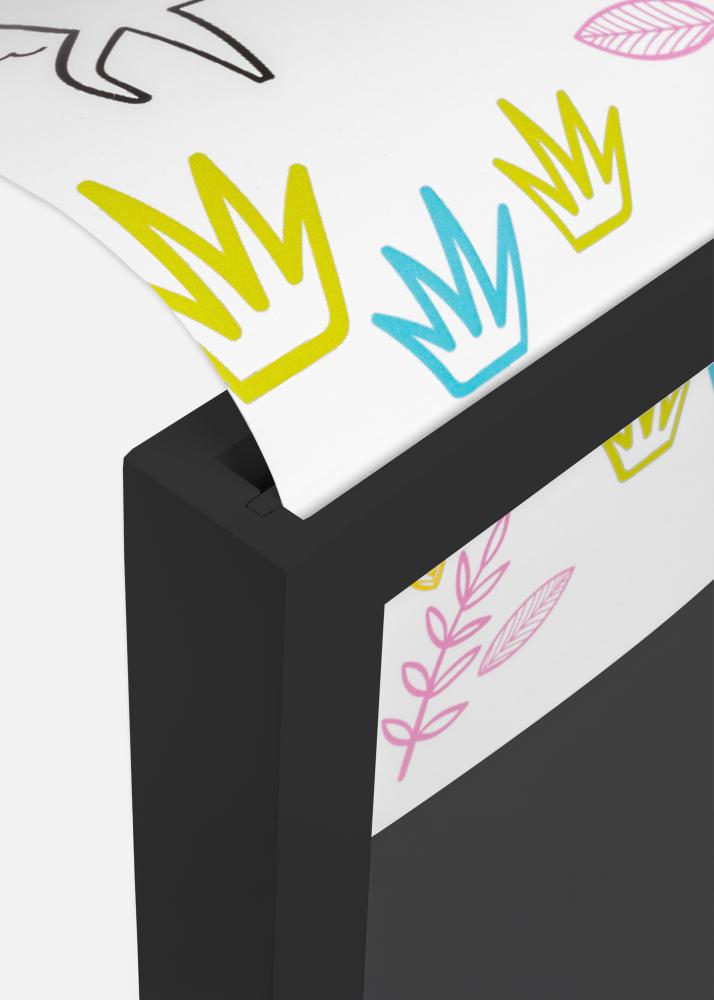 Walther Bilderrahmen Kinderzeichnungen Explorer Acrylglas Schwarz A4