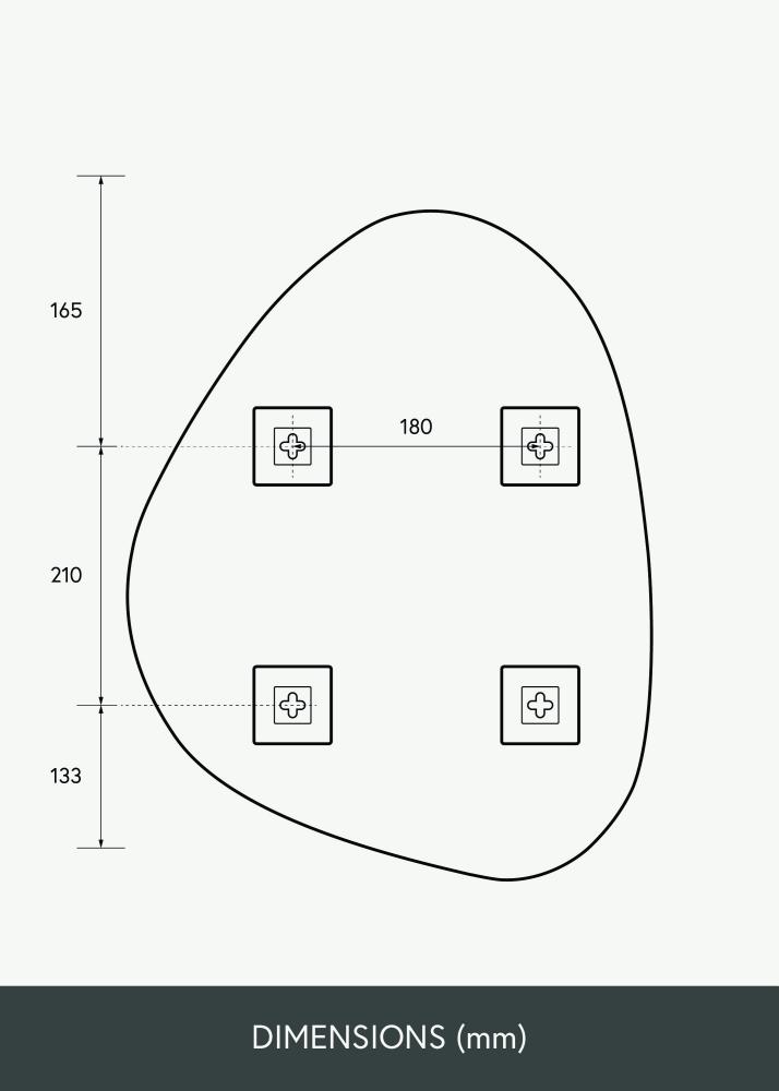 KAILA KAILA Spiegel Bump 40x51 cm
