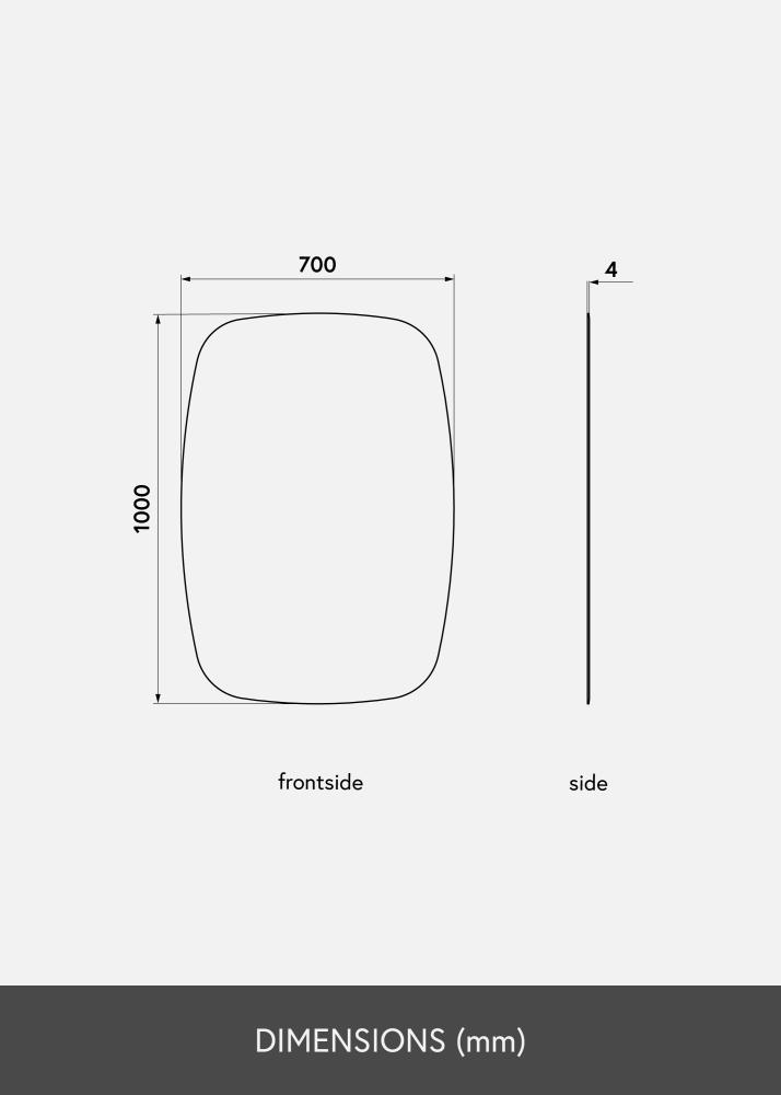 KAILA KAILA Spiegel Curve 70x100 cm
