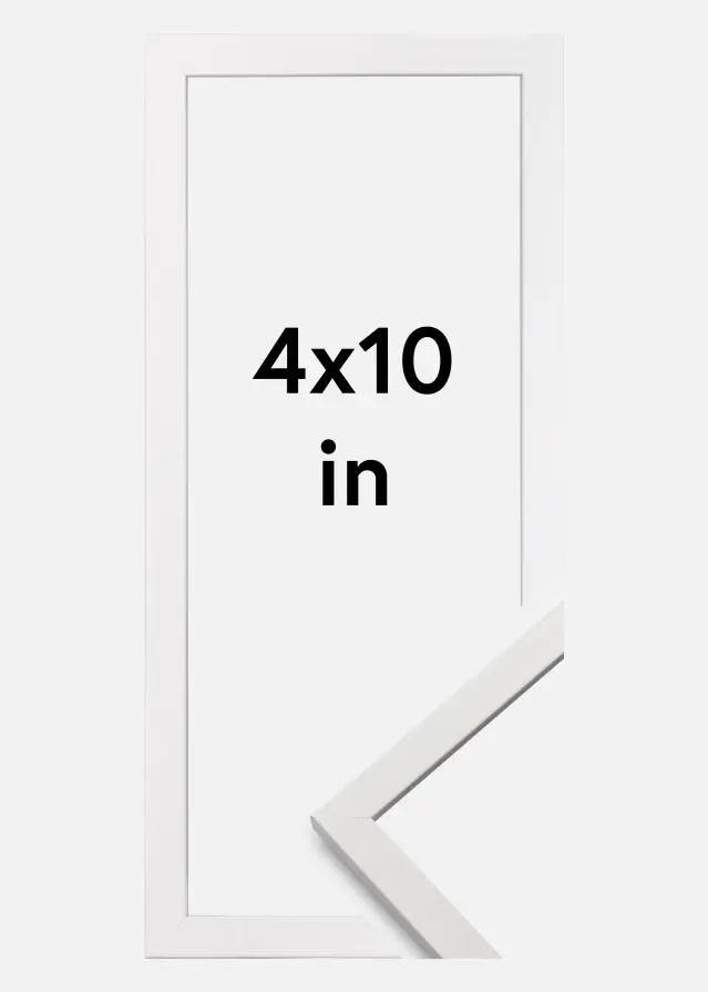 Galleri 1 Rahmen Edsbyn Weiß 4x10 inches (10,16x25,4 cm)