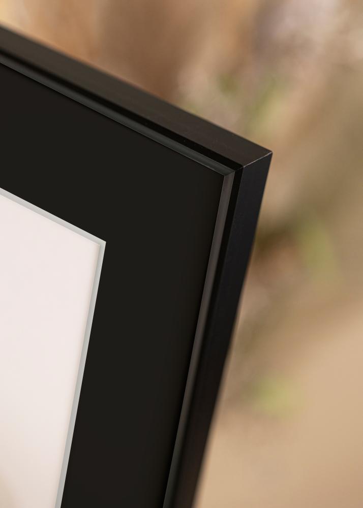 Ram med passepartou Rahmen Desire Schwarz 40x50 cm - Passepartout Schwarz 27x35 cm