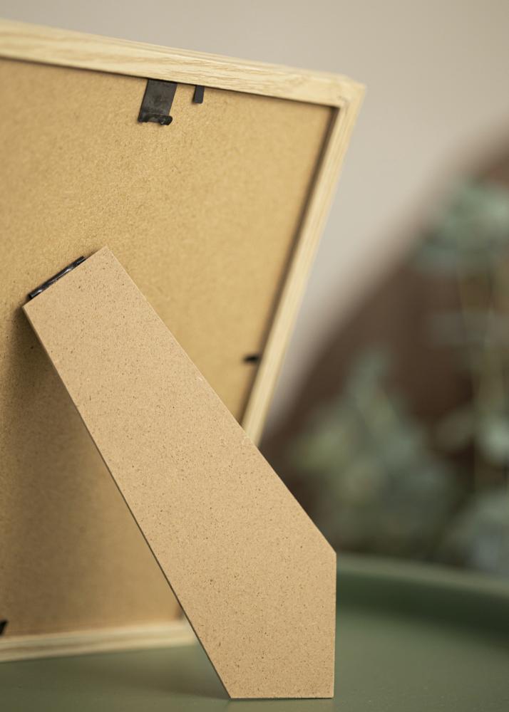 Ram med passepartou Rahmen Trendy Eiche 20x30 cm - Passepartout Schwarz 10x20 cm