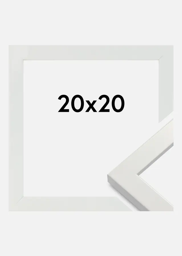 Galleri 1 Rahmen White Wood Glossy 20x20 cm