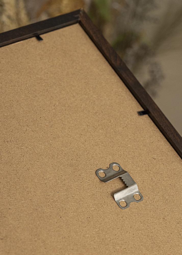 Ram med passepartou Rahmen Trendy Walnuss 50x60 cm - Passepartout Schwarz 40x50 cm