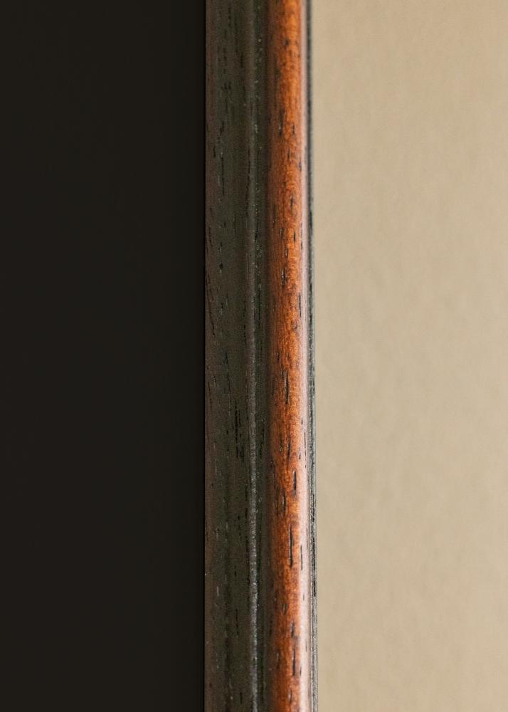 Ram med passepartou Rahmen Horndal Walnuss 32x45 cm - Passepartout Schwarz 10x12 inches