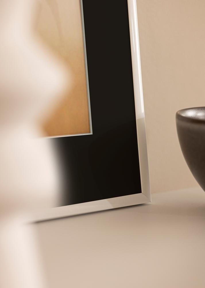 Ram med passepartou Rahmen New Lifestyle Weiß 30x40 cm - Passepartout Schwarz 18x27 cm