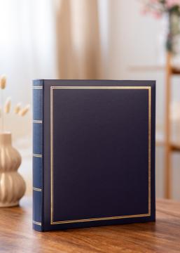 BGA Classico Fotoalbum Blau - 30x33 cm (100 Weiße Seiten / 50 Blatt)
