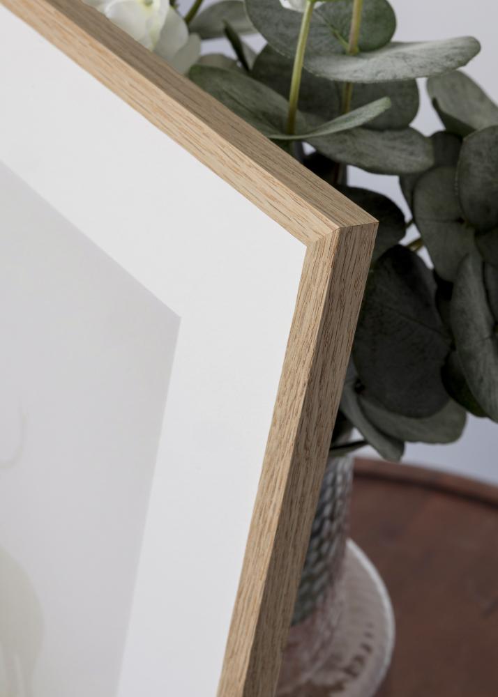 BGA Rahmen Schmale Eiche Acrylglas 32x32 cm