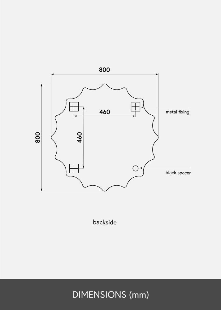 KAILA KAILA Spiegel Sun 80 cm Ø