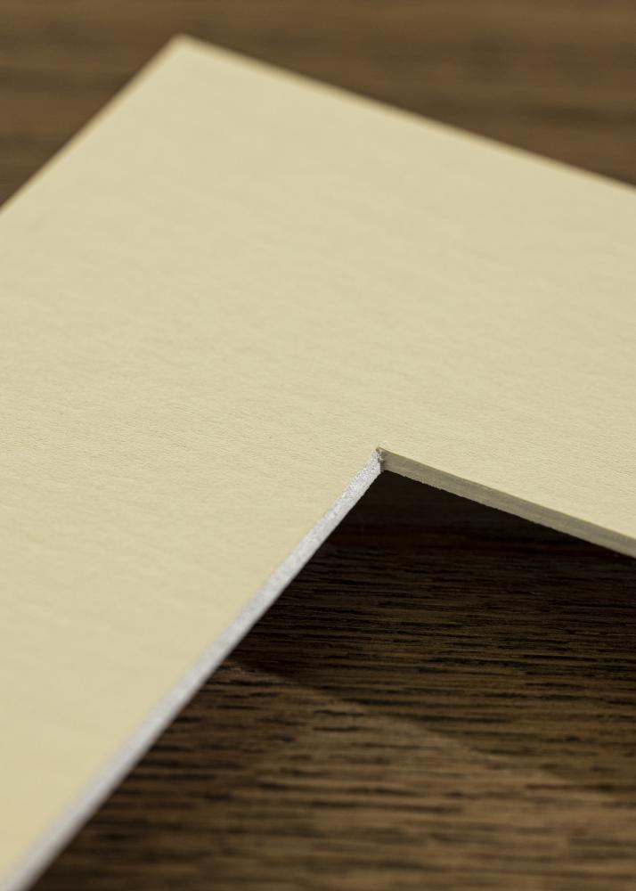 Konstlist Crescent Passepartout Antique White (weißer Kern) 50x60 cm (39x49)