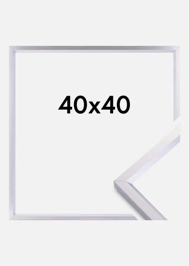 Walther Rahmen Steel Style Silber 40x40 cm