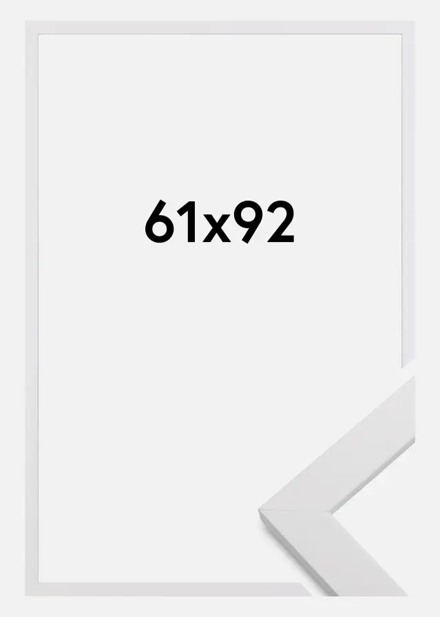 Galleri 1 Rahmen White Wood Acrylglas 61x92 cm