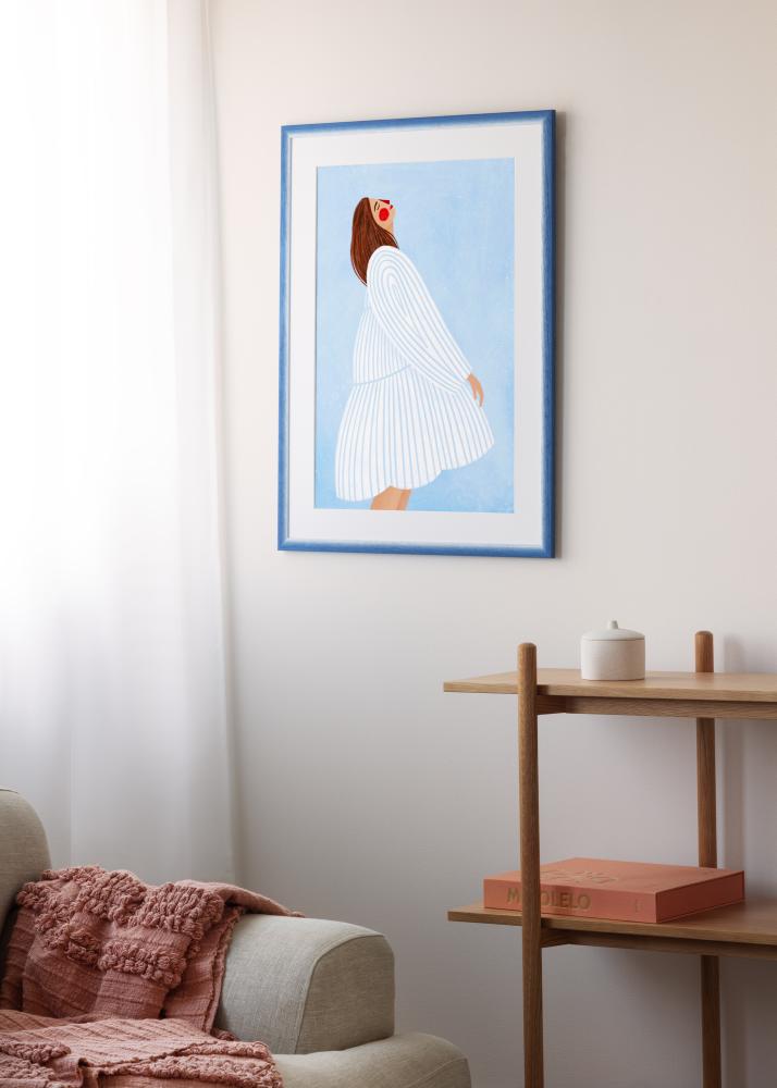 Jämtlands Ramfabrik Rahmen Cornwall Acrylglas Blau 42x59,4 cm (A2)