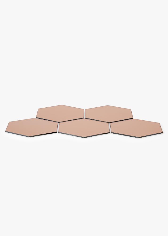 KAILA KAILA Spiegel Hexagon Rose Gold 18x21 cm - 5er-Pack