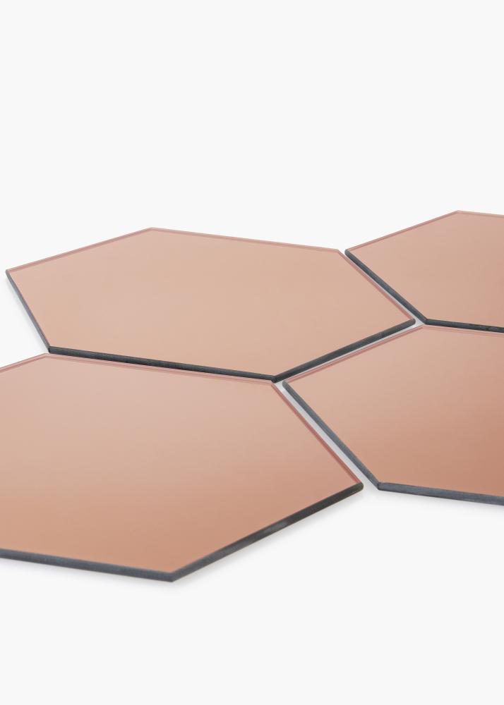 KAILA KAILA Spiegel Hexagon Rose Gold 18x21 cm - 5er-Pack