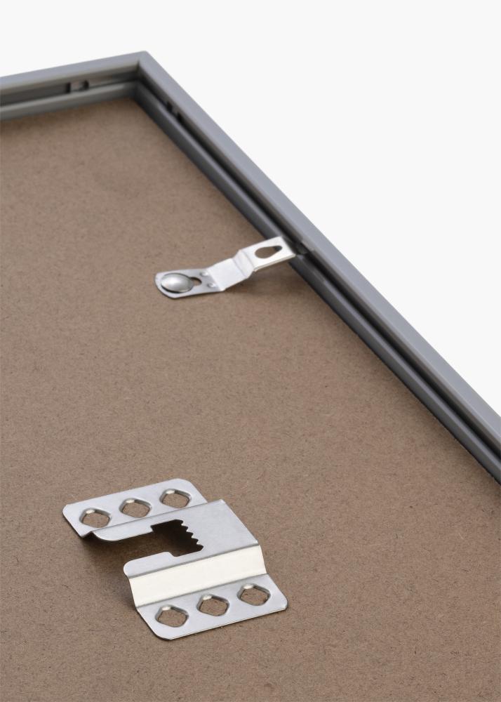 Ram med passepartou Rahmen New Lifestyle Hellgrau 50x70 cm - Passepartout Weiß 16x24 inches