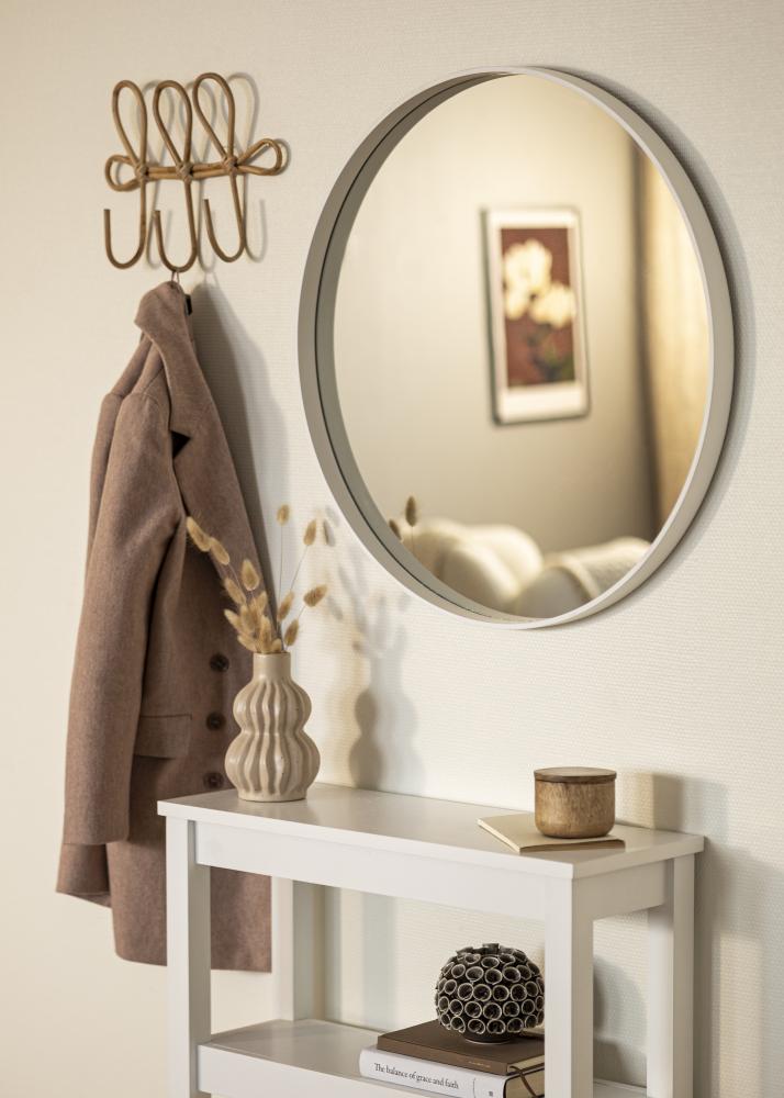 BGA Spiegel Reflection Weiß 70 cm Ø