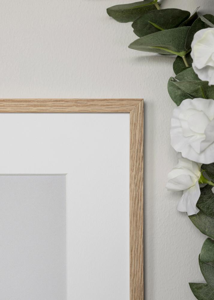 BGA Rahmen Schmale Eiche Acrylglas 32x32 cm