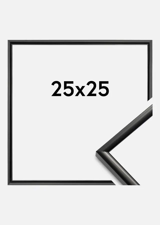 BGA Rahmen New Lifestyle Acrylglas Schwarz 25x25 cm