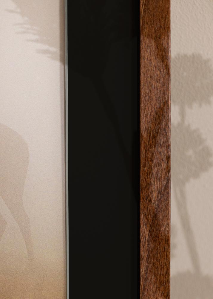 Ram med passepartou Rahmen Stilren Warm Brown 30x40 cm - Passepartout Schwarz 21x29,7 cm (A4)