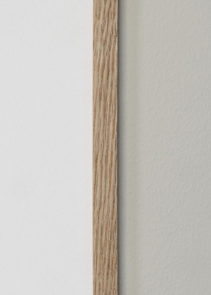 BGA Rahmen Schmale Eiche Acrylglas 32x32 cm