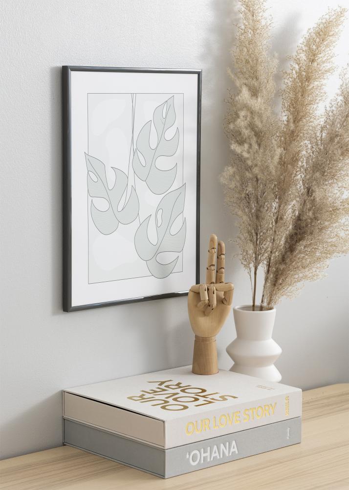 BGA Rahmen New Lifestyle Acrylglas Dunkelgrau 70x100 cm