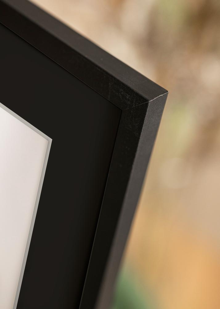 Ram med passepartou Rahmen Trendy Schwarz 50x60 cm - Passepartout Schwarz 40x50 cm