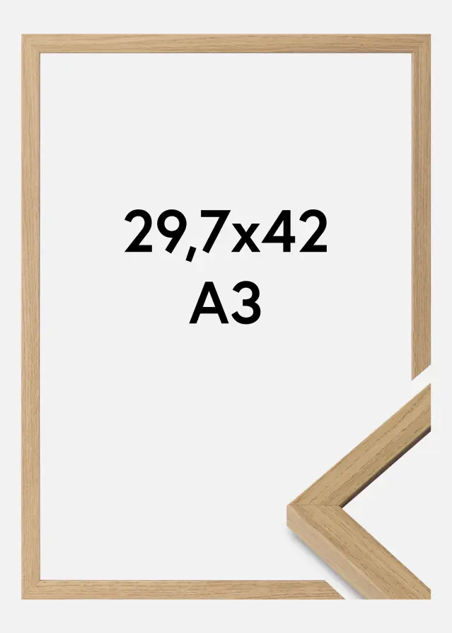 Mavanti Rahmen Ares Acrylglas Natural Oak 29,7x42 cm (A3)