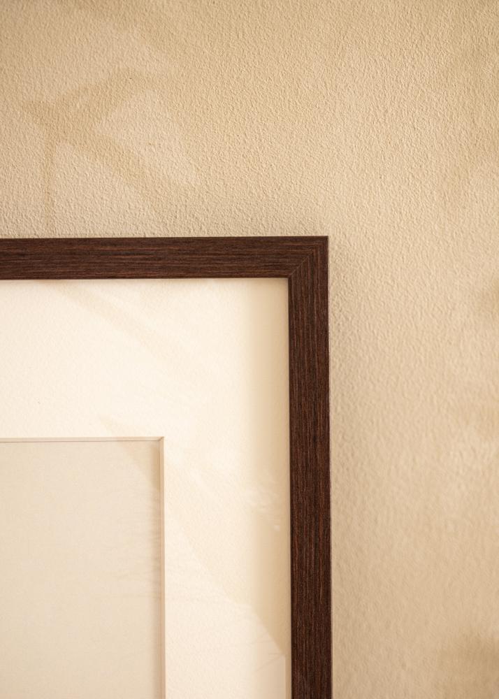 BGA Rahmen Modern Acrylglas Walnuss 40x50 cm