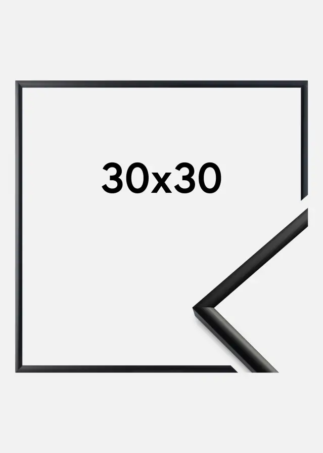 BGA Rahmen New Lifestyle Acrylglas Matt Schwarz 30x30 cm