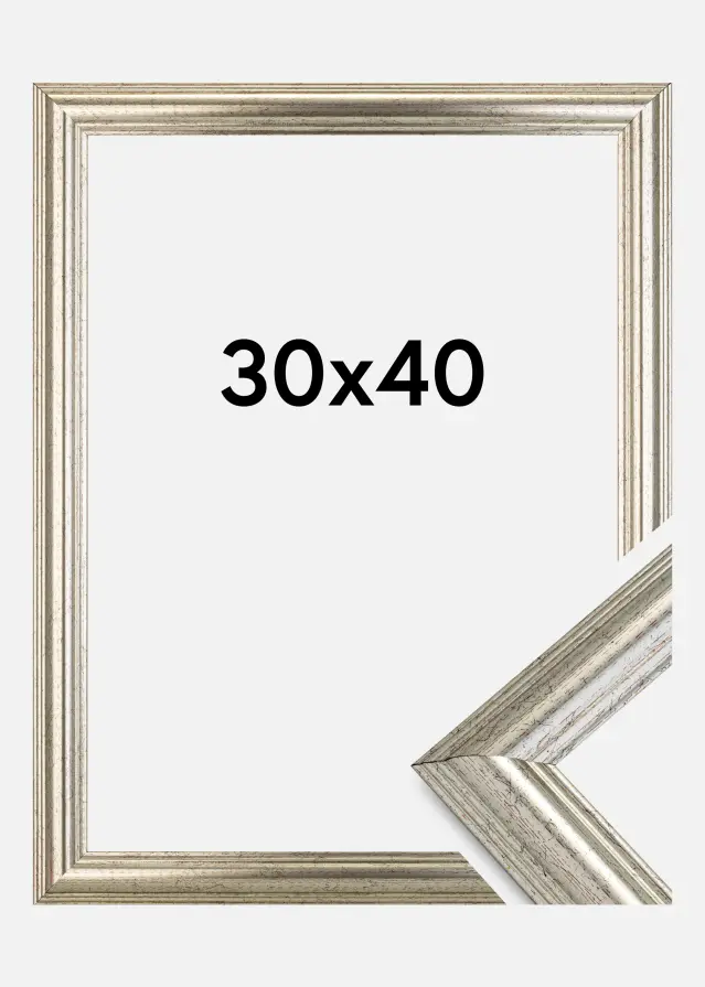 Galleri 1 Rahmen Västkusten Silber 30x40 cm
