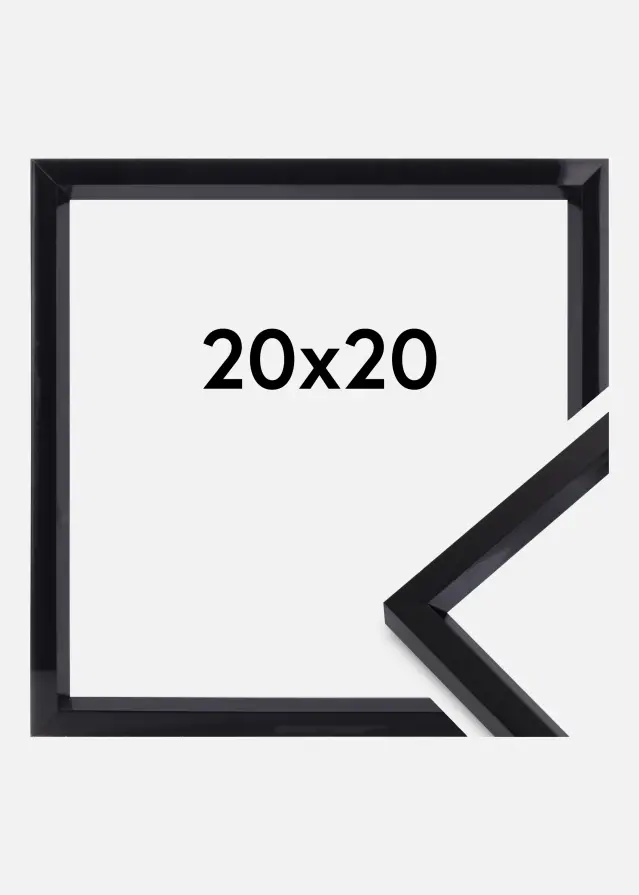 Walther Rahmen Steel Style Schwarz 20x20 cm