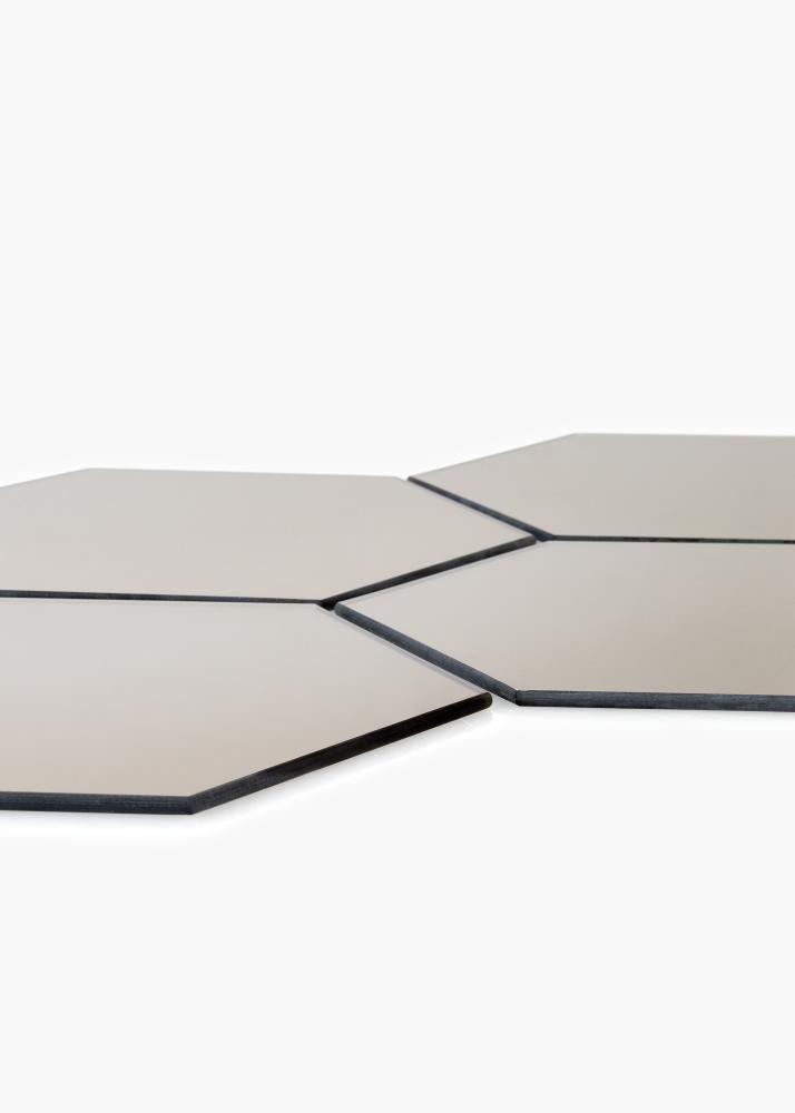 KAILA KAILA Spiegel Hexagon Dark Bronze 18x21 cm - 5er-Pack