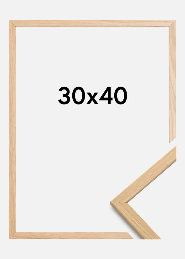 Galleri 1 Rahmen Edsbyn Eiche Premium Antireflex 30x40 cm