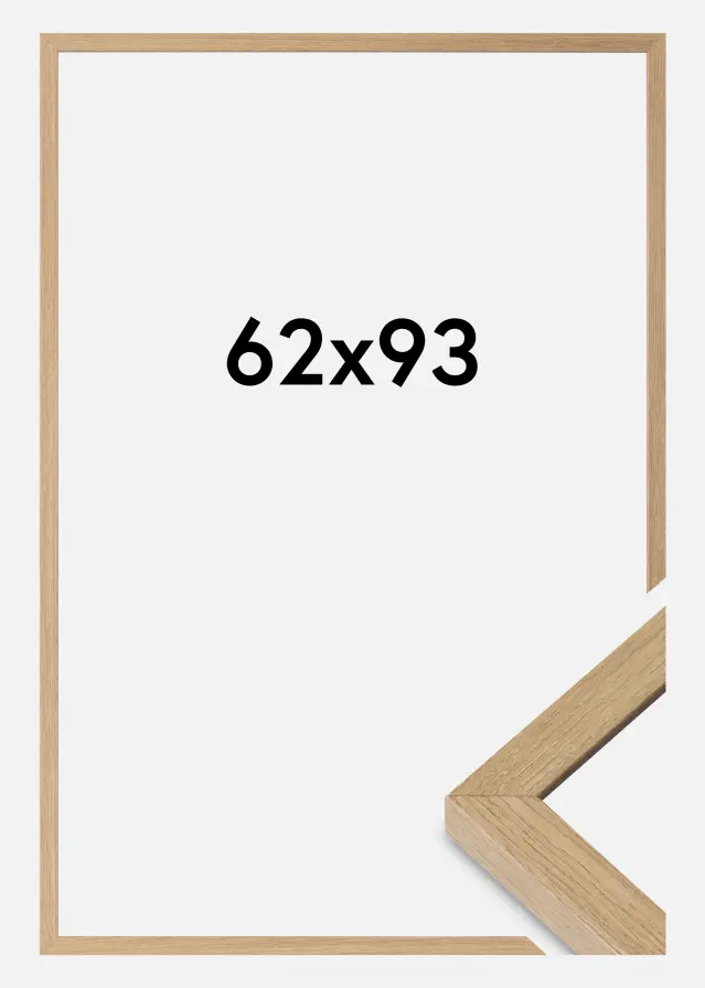 Mavanti Rahmen Hermes Acrylglas Natural Oak 62x93 cm