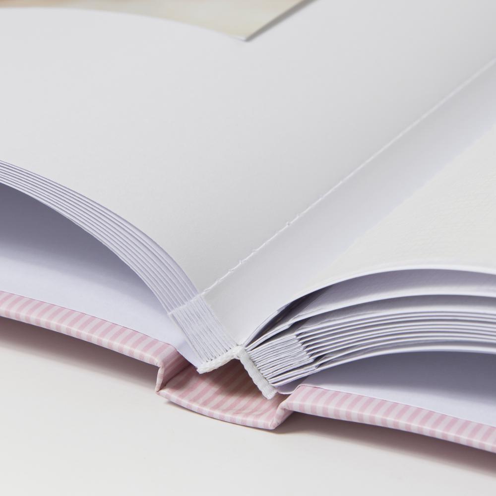 ZEP Babyalbum Alison Rosa 24x24 cm (40 weiße Seiten / 20 Blatt)